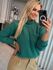 Blusa Biamar Com Gola Alta Verde 
