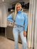 Blusa Biamar Oversized Com Gola Azul 