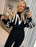 Blusa Biamar Cropped Estampado Preto