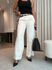 Calça Biamar De Sarja Reta Off White 