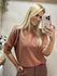 Blusa Biamar Em Ponto Pipoca Camel 