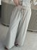 Calça Biamar Pantalona Com Elástico Bege 