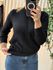 Blusa Biamar Em Fio Pluma Com Gola Redonda Preto 0706