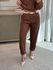 Calça Biamar Com Pregas E Bolso Faca Marrom 2207 