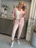 Calça De Tricô Com Barra Italiana Rosa E60