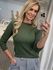 Blusa Biamar Com Tranças e Gola Redonda Verde 1607 