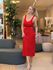 Vestido Le Bongã Tricô Regata Vermelho 0512