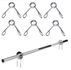 Kit 50 Presilhas para Barra 3 Voltas 27 mm Cromado Profissional