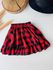 short saia xadrez 