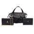 Kit Bolsa 3 Peças - Bolsa Milão + Bolsa Cute + Porta Documentos Brinde - PRETO