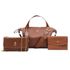 Kit Bolsa 3 Peças - Bolsa Milão + Bolsa Cute + Porta Documentos Brinde - CARAMELO