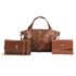 Kit Bolsa 3 Peças - Bolsa Milão + Bolsa Cute + Porta Documentos brinde - ONÇA COMCARAMELO 