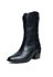 Bota Western Sofia Cano Médio Croco Preto