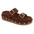 Flatform Lolla Camurça Marrom