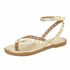 Rasteira Cissa Ouro Light