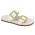Flat Duda Croco Off White