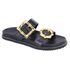Flat Duda Croco Preta