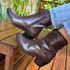 Bota Western Vitoria Chocolate Couro Legitimo