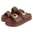 Flatform Rubi Croco Marrom