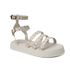 Sandália Flatform Raquel Off White