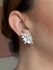 Brinco EarCuff Gotas Zircônia Prateado