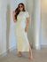 Vestido Canelado Chicago Areia