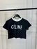 Camiseta Cropped Celinne Preto