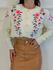 Blusa Tricot Flowers Off