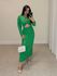 Vestido Manga Longa Amélia Verde