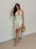 Vestido Midi Chiffon Creme