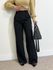 Calça Pantalona Linho Preto