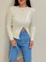 Blusa Tricot Abertura Off