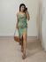 Vestido Alcinha Poá Verde