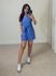 Conjunto Short Saia Líbia Azul 