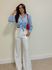 Calça Pantalona Fivela Thais Branco
