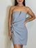 Vestido Amarração Rebeca Cinza