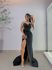 Vestido Festa Strass Preto