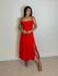 Vestido Midi Cris Vermelho
