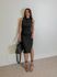 Vestido Canelado Kiara Preto