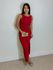 Vestido Canelado Havana Vermelho