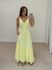 Vestido Alça Babado Barcelona Amarelo