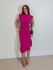 Vestido Canelado Muscle Tee Framboesa
