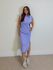 Vestido Canelado Muscle Tee Lavanda