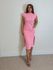 Vestido Canelado Muscle Tee Rosa Barbie