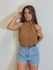 Blusa Chiffon Marrom