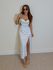 Vestido Alemanha Acetinado Branco