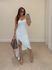 Vestido Assimétrico Meia Taça Luana Branco