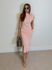 Vestido Canelado Muscle Tee Coral