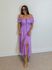 Vestido Mônaco Estampado Lavanda 