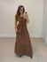 Vestido Midi Amanda Tomara Que Caia Marrom